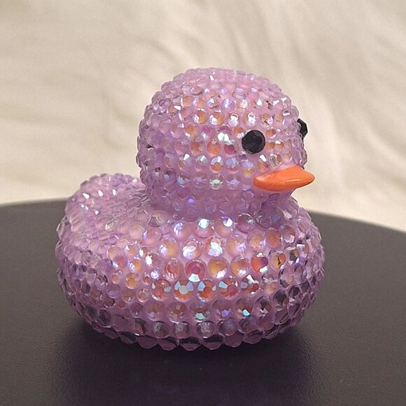 Light Lavender Rubber Duck, Bling, Bedazzle, Jeep, Unique, Affordable Gift - Picture 2 of 8